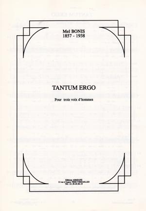 TANTUM ERGO, 3 voix d'hommes